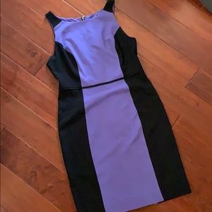 Purple and black dress